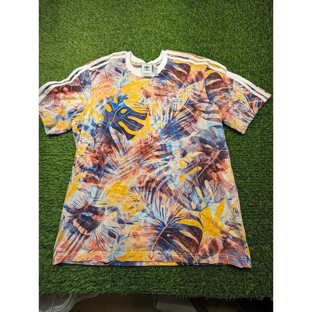 Adidas x Farm Rio Premium T-Shirt Multi Tropical Floral Print XL